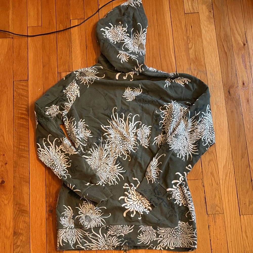 Vintage Lucky Brand Olive Floral Jacket - Picture 3 of 3